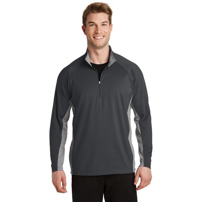 Sport-Tek® Sport-Wick® Stretch Contrast 1/4-Zip Pullover.