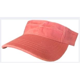Outlet Pigment Dyed Washed Cotton Visor.