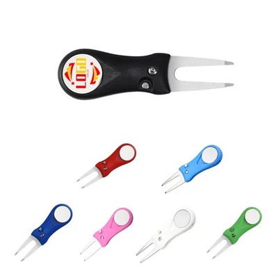 Golf Green Fork Golf Foldable Ball Fork(Ocean)