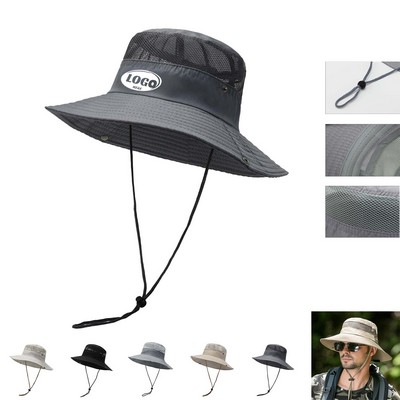 Unisex Wide Brim Sun Hat Summer UV Protection Sun Caps