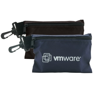 Zippered Valuables Clip on Pouch