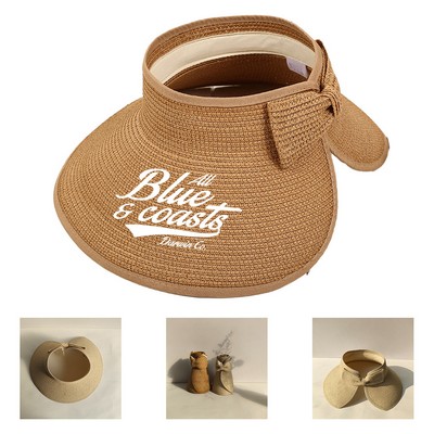 Ponytail Open Top Sun Hat