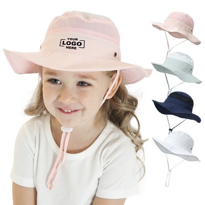 Kid Sun Bucket Safari Mesh Hat