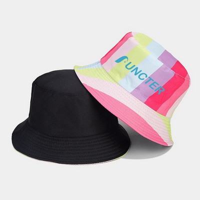 Polyester Double-Sided Wear Pride Hat Fisherman Cap