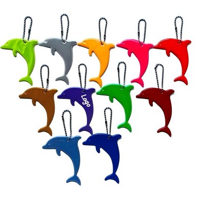 Safety Reflective Dolphin Keychain