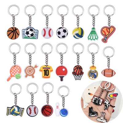 Custom 2D PVC Keychain