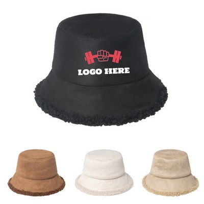 Winter Faux Fur Fisherman Bucket Hat