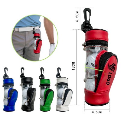 Golf Ball Pouch Pocket Waist Storage Bag