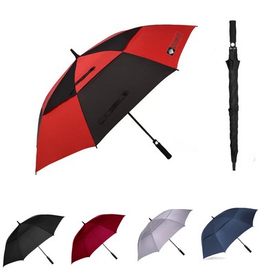 Windproof Golf Umbrella With Double Canopy Vents