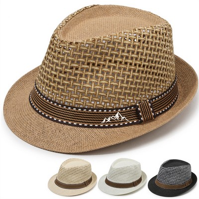 Straw Fedora Hat