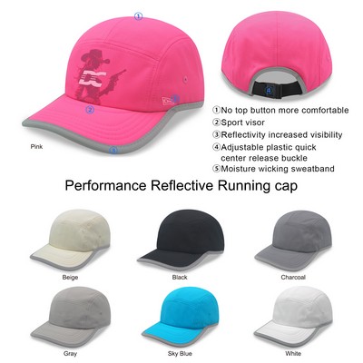 Quick Dry Reflective Safe Light Weight Running Cap