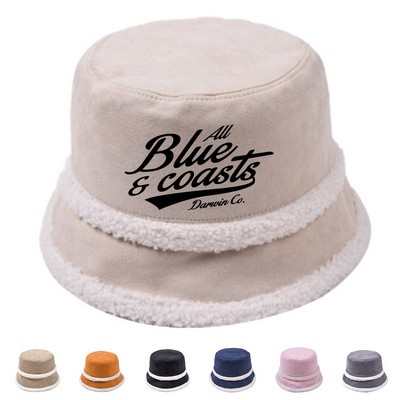 Reversible Wool Velvet Corduroy Bucket Hat