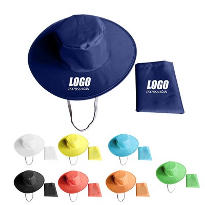 Fold 'N Go Flat Brim Sunshade Hat w/ Pouch