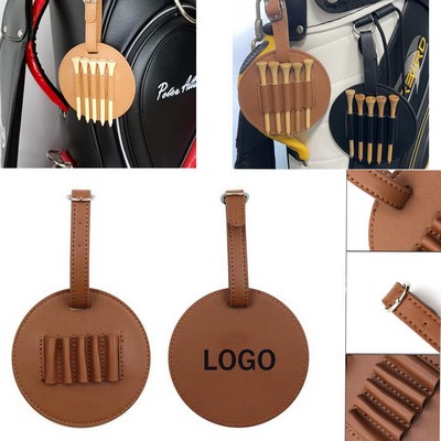 Leather Golf Tee Holder