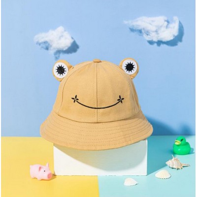 Frog Shape Khaki Bucket Hat /Sun Hat