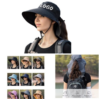 Women Ponytail Sun Hat