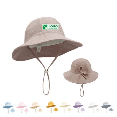 Adjustable Kids Sun Hat for 1-3 Teens with Sun Protection
