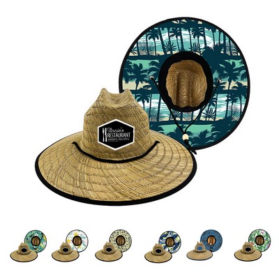 Lifeguard-Style Straw Hat