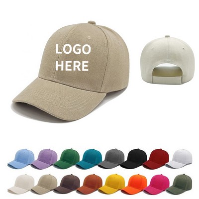 Premium Cotton 6-Panel Adjustable Cap