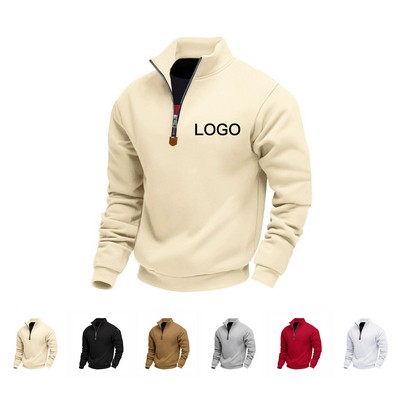 Half-Zip Casual Sweatshirt