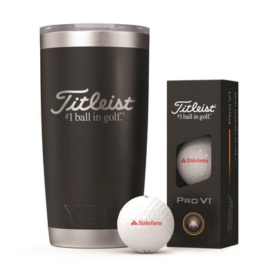 Titleist Yeti Tumbler Pro V1 Golf Ball Collection