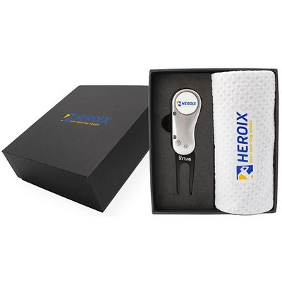 Flix Pro 2.0 Divot Tool and Dormie Towel Mini Presentation Box
