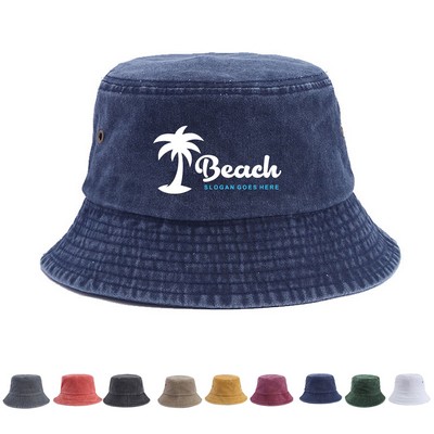Denim Cotton Bucket Hat