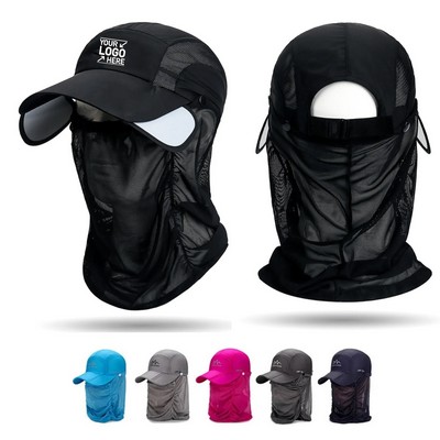 Multifunctional Detachable Neck Flap Sun Hat
