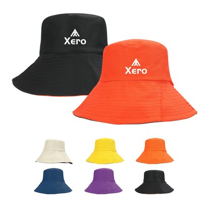 Double-Sided Big-Brimmed Bucket Hat