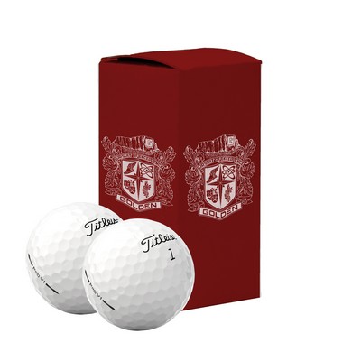 Titleist Pro V1 Golf Ball in Custom Two Ball Sleeve