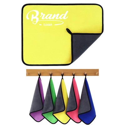 600GSM Plush Car Drying Towel 9.9" x 15.8"