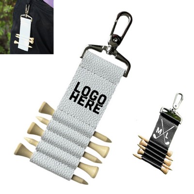 Leather Golf Tee Holder