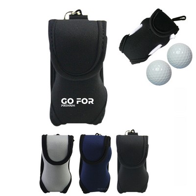 Golf Ball Waist Bag with Tee Holder