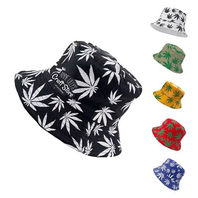 Maple Leaf Reversible Bucket Hat