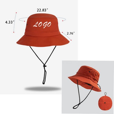 Embroidery Foldable Bucket Hat
