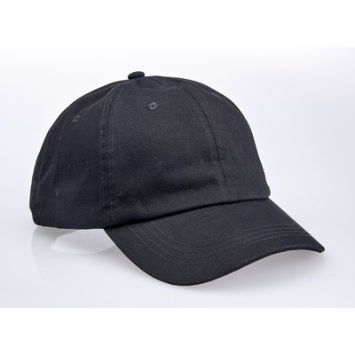 Adult Unstructured Garment Washed Twill Cap w/ Brass Hardware