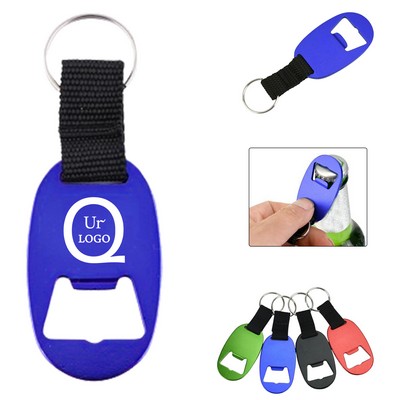 Elliptical Key Chain Bottle Opener