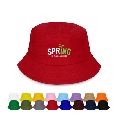 Unisex 100% Cotton Twill Bucket Hat