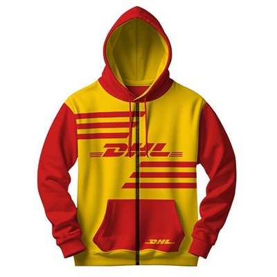 Custom Full Sublimated Zippered Hoodie