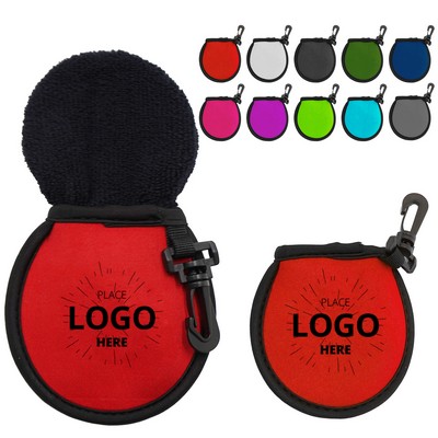 Portable Golf Ball Cleaner Pouch