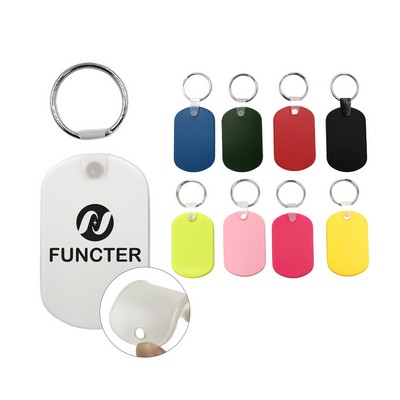 PVC Soft Material Rectangular Key Tag