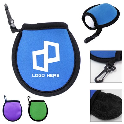 Neoprene Golf Ball Pouch Cleaner