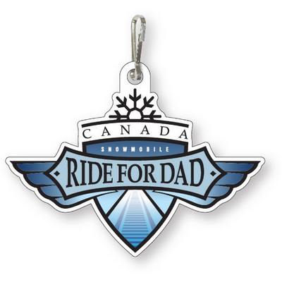 Custom Zipper Pulls (8 sq/in) .030 Compressed Laminated Plastic, Full Color