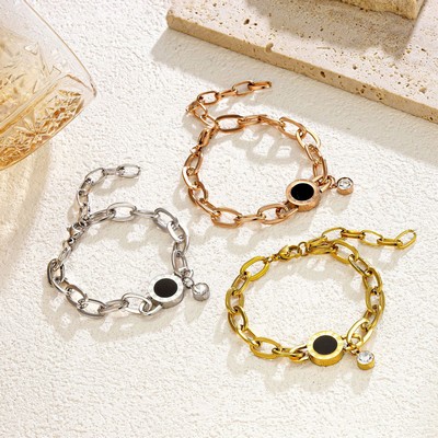 Chain Bracelet with Custom Charm