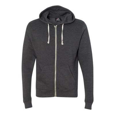 J. America® Men's Triblend Full-Zip Hooded Sweatshirt