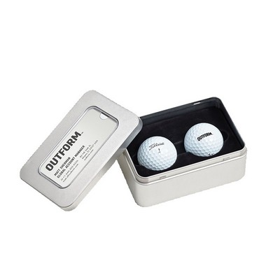 Titleist® 2-Ball Business Card Tin (Stock Tin)