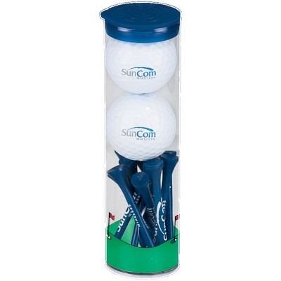 2-Ball Tube with Titleist Golf Balls