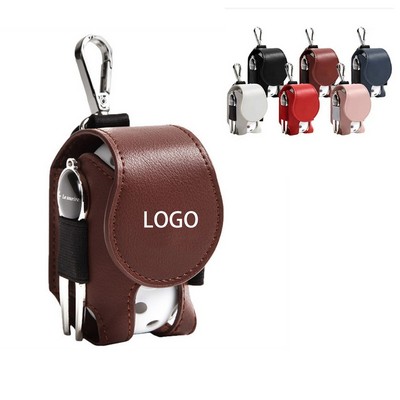 PU Leather Golf Ball Waist Pouch