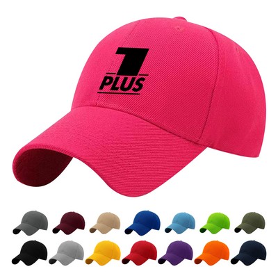 6 Panel Low Profile Baseball Cap