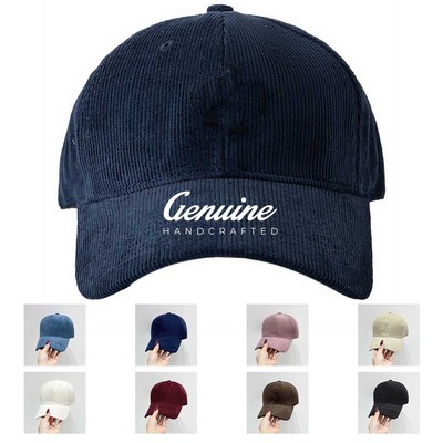 Cotton Corduroy Baseball Cap